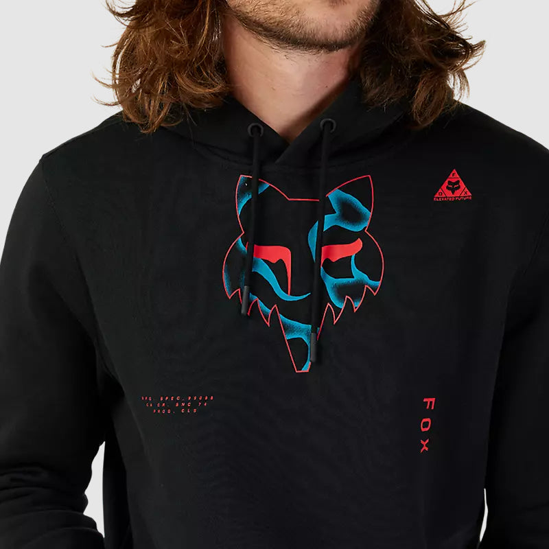 Poleron Lifestyle Canguro Withered Negro Fox - Rideshop