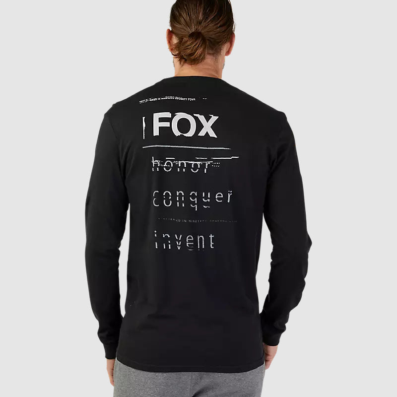 Polera Lifestyle Invent Tomorrow Premium Manga Larga Negro Fox - Rideshop