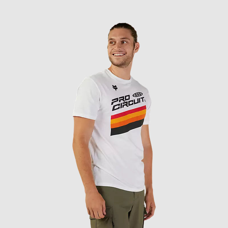 Polera Lifestyle Pro Circuit Blanco Fox - Rideshop