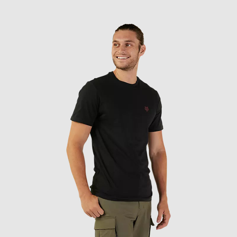 Polera Lifestyle Faded Out Premium Negro Fox - Rideshop