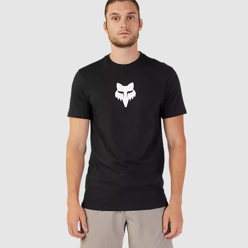 Polera Lifestyle Fox Head Premium Negro/Blanco Fox - Rideshop