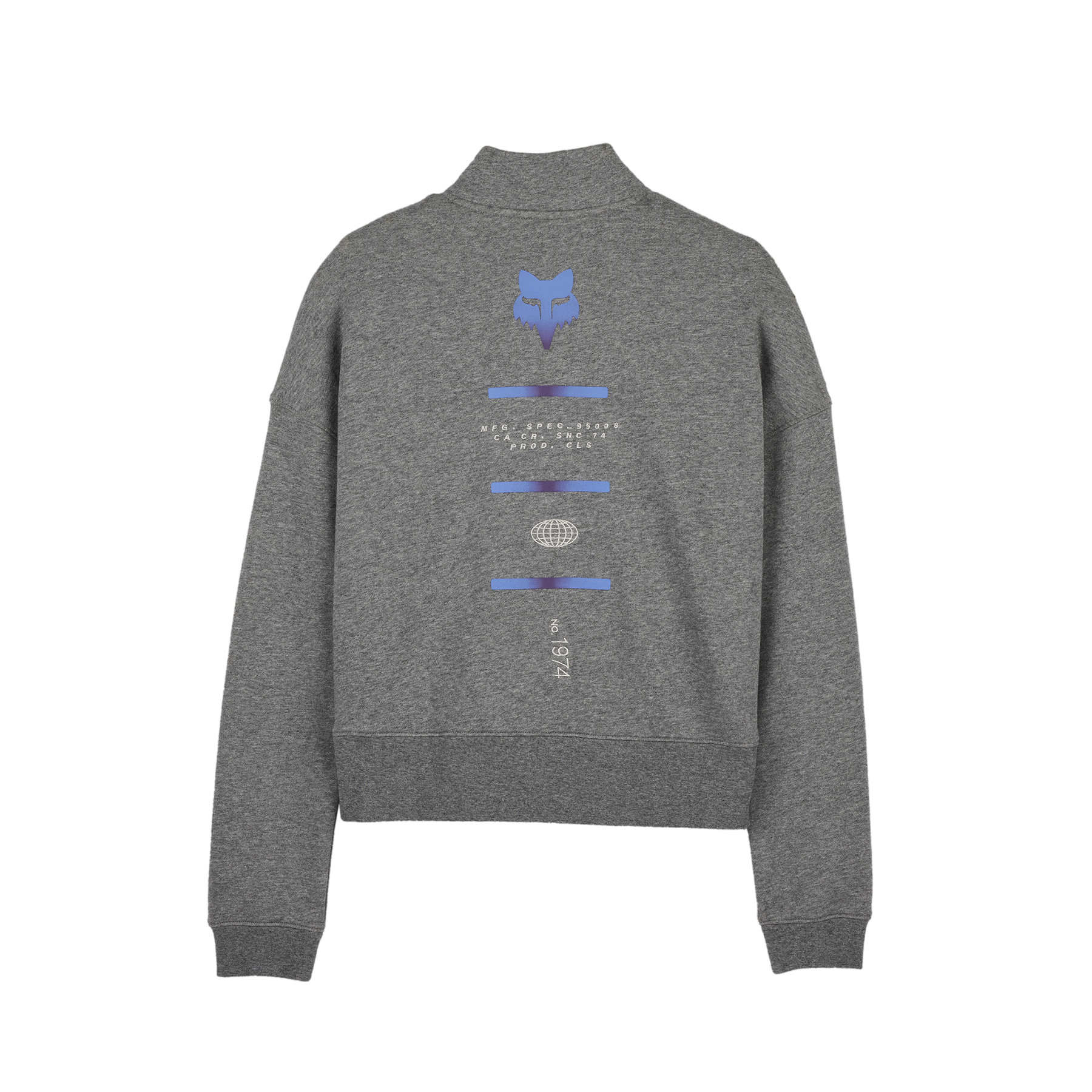 Poleron Lifestyle Mujer Magnetic Gris Fox - Rideshop