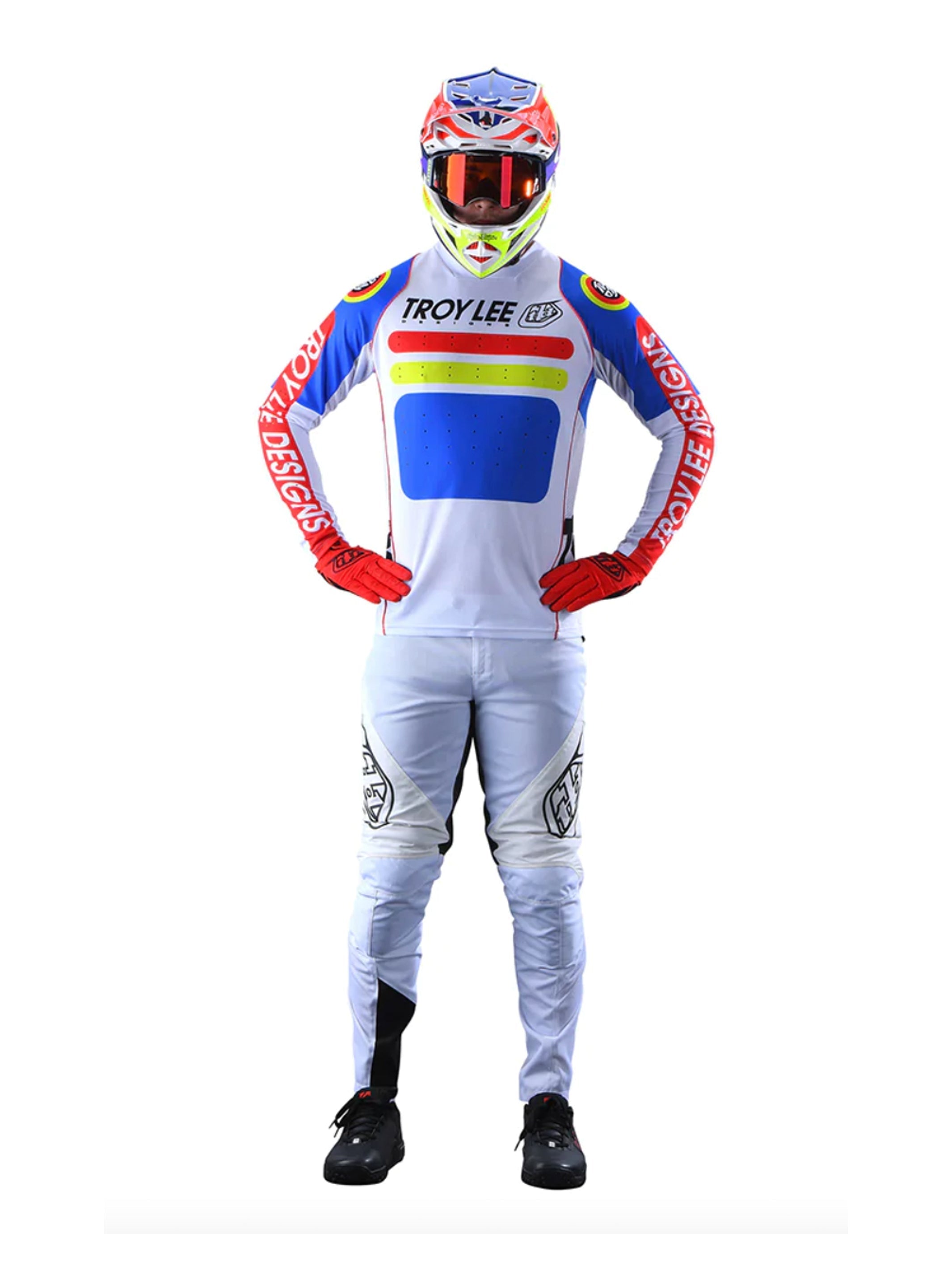 Troy Lee Designs Polera De Bicicleta Sprint Drop In Blanca - Rideshop