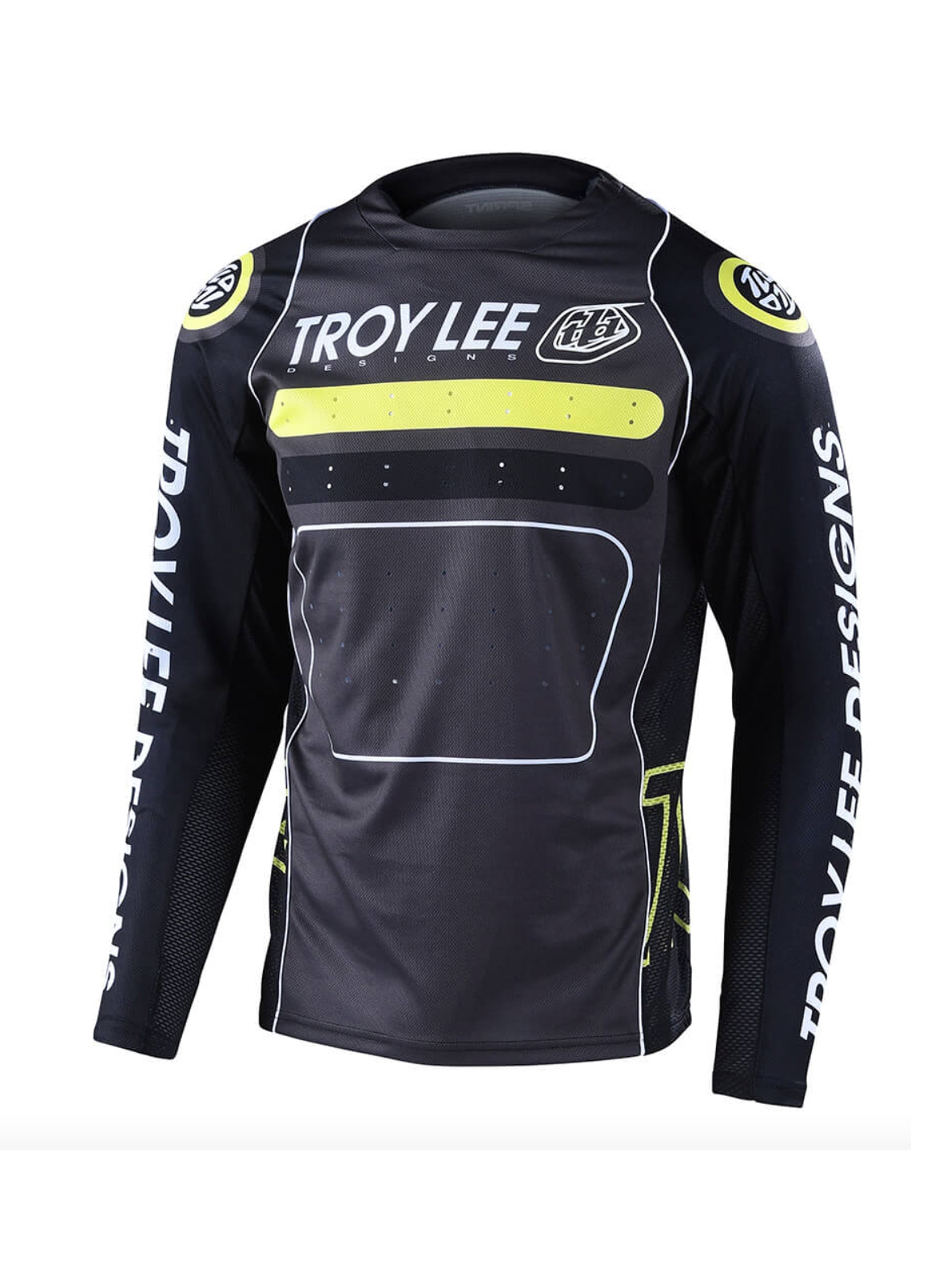 Troy Lee Designs Polera De Bicicleta Sprint Drop In Negra Verde - Rideshop