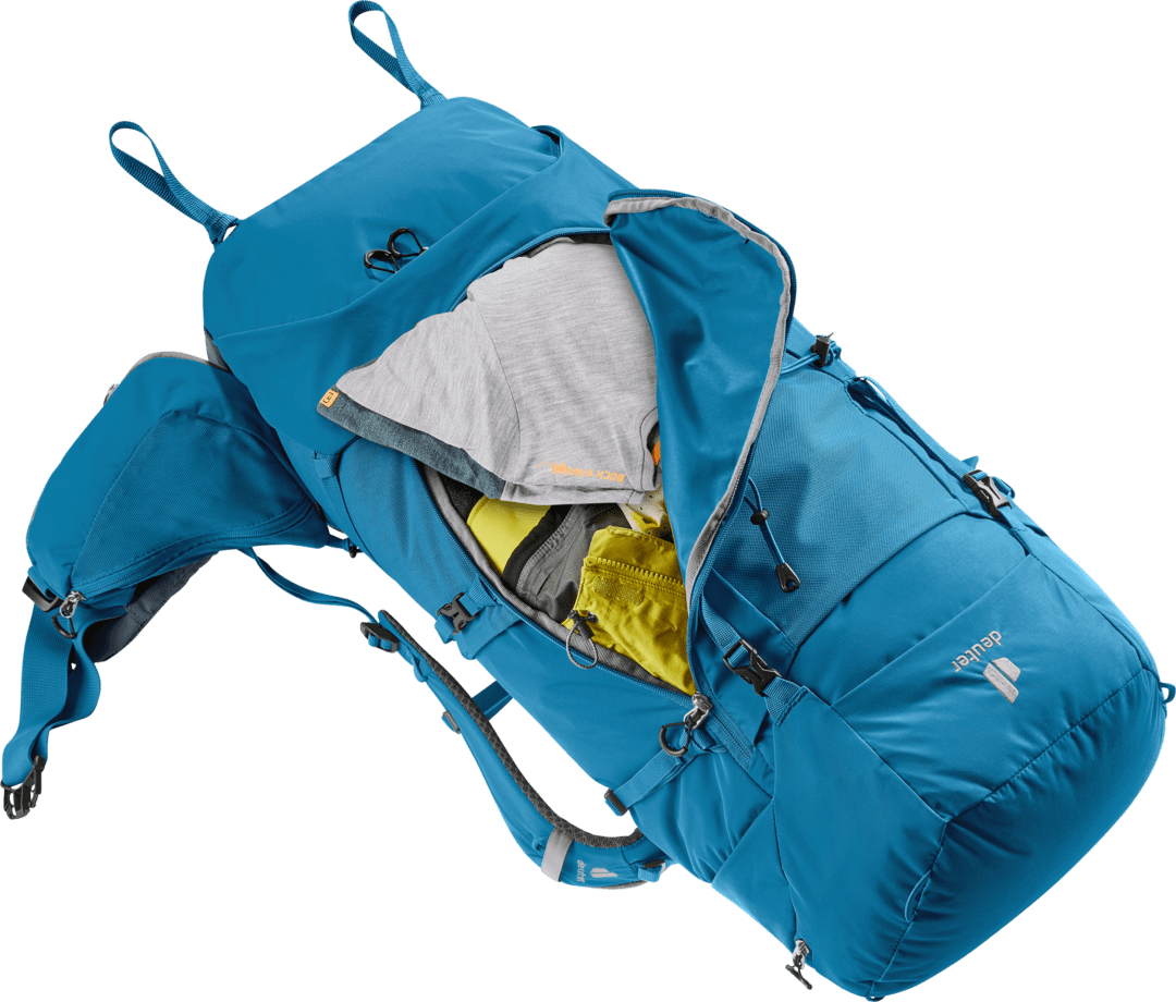 Deuter Mochila Aircontact Core 60 + 10 Reef-Ink - Rideshop