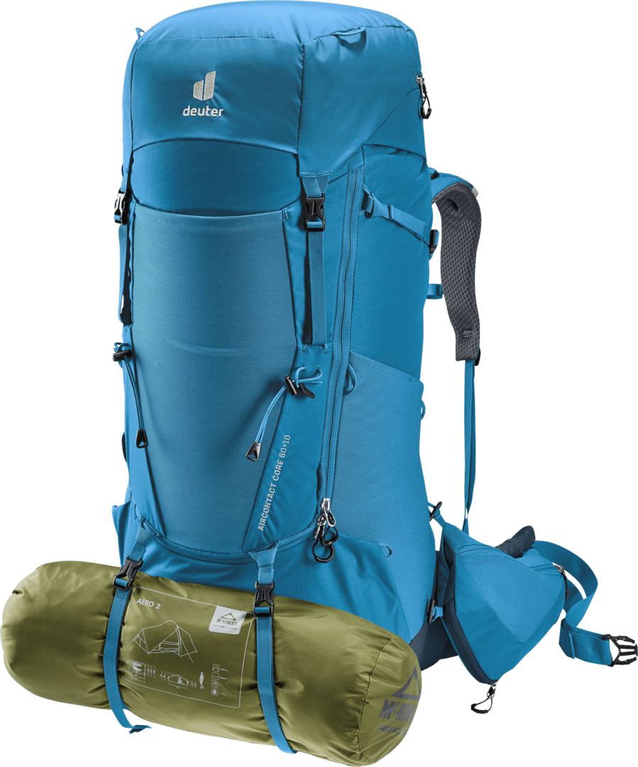 Deuter Mochila Aircontact Core 60 + 10 Reef-Ink - Rideshop