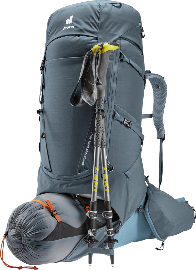 Deuter Mochila Aircontact Core 60 + 10 Graphite-Shale - Rideshop