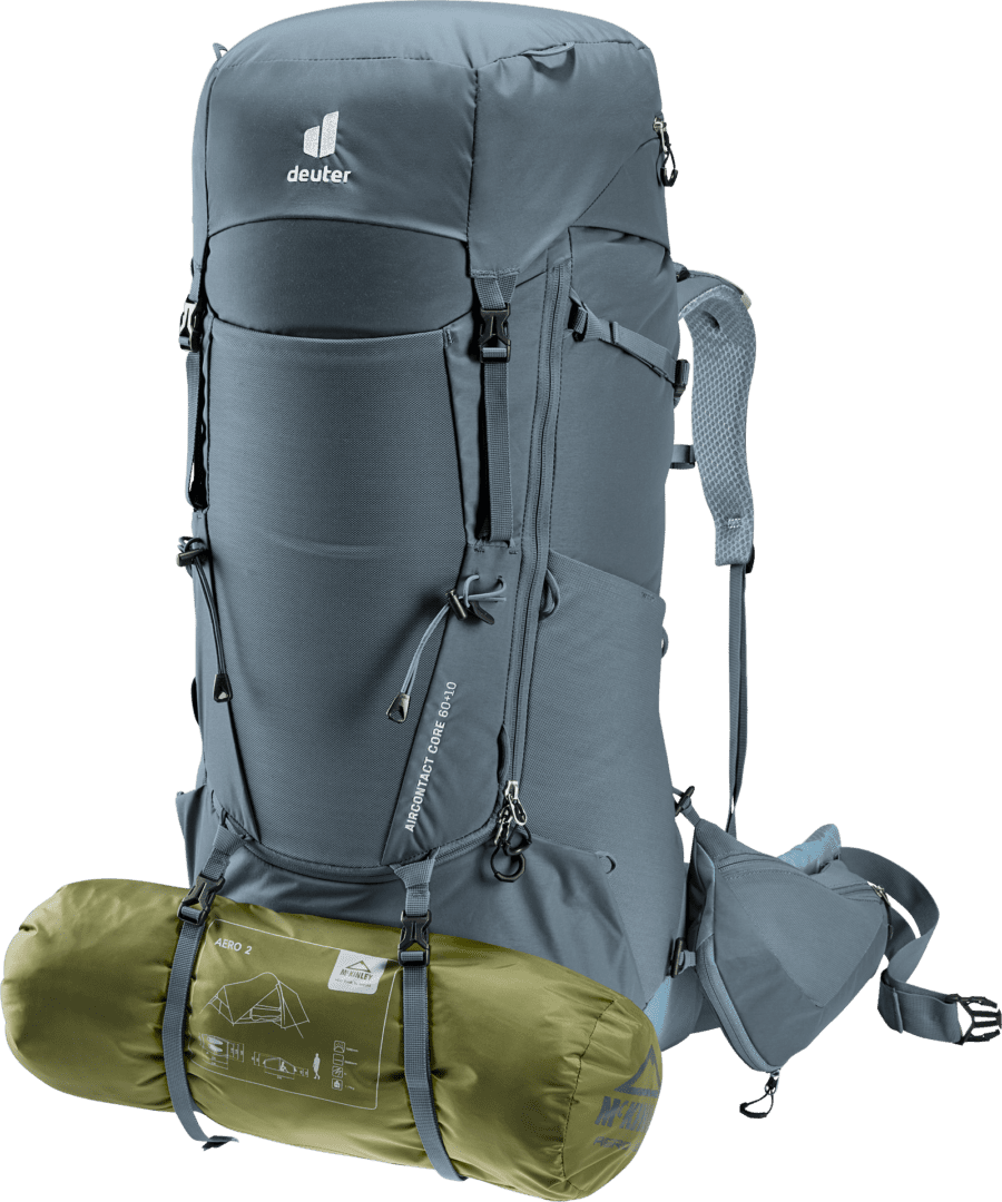 Deuter Mochila Aircontact Core 60 + 10 Graphite-Shale - Rideshop