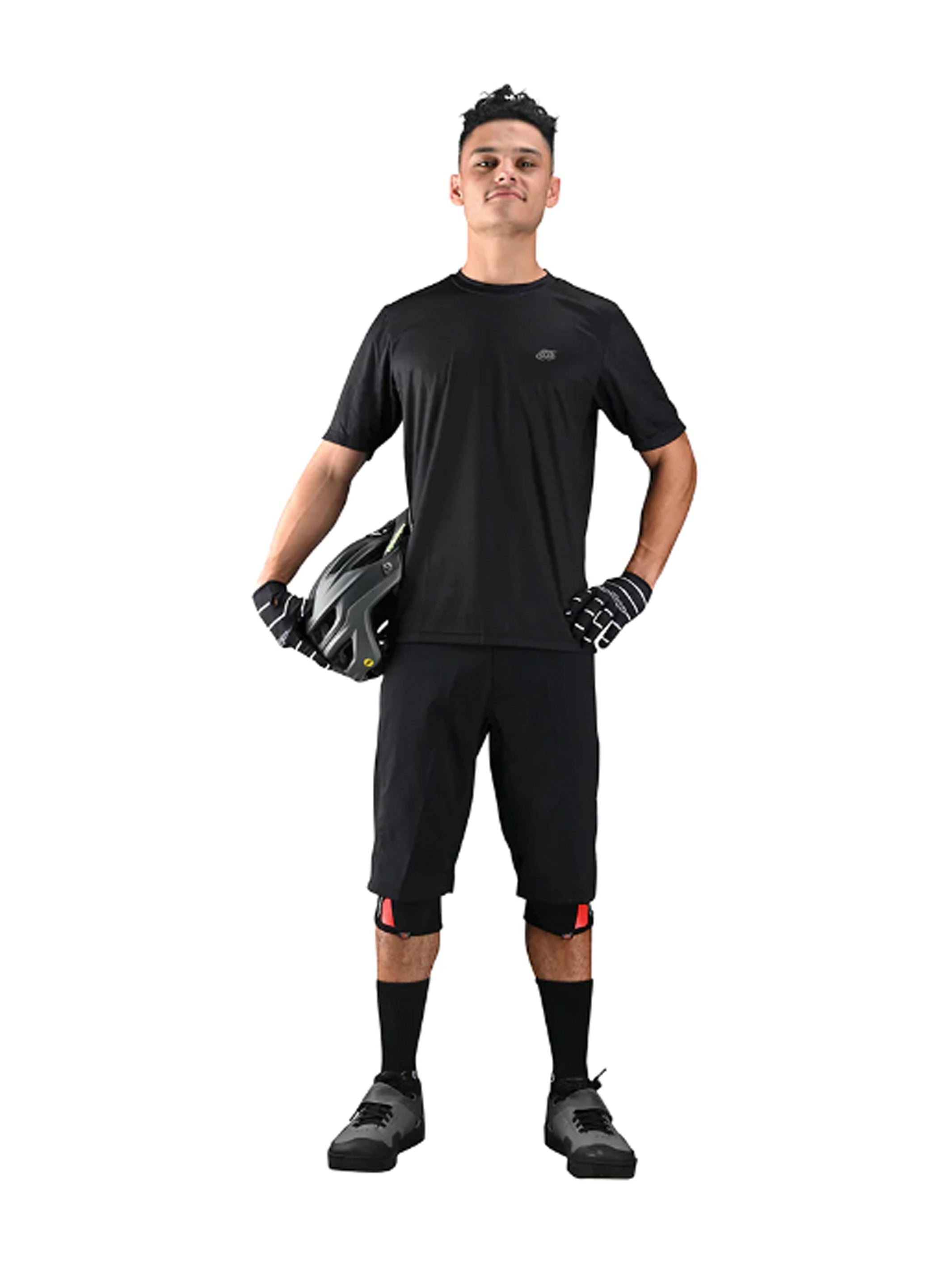 Troy Lee Designs Polera De Bicicleta Flowline Manga Corrta Negra - Rideshop