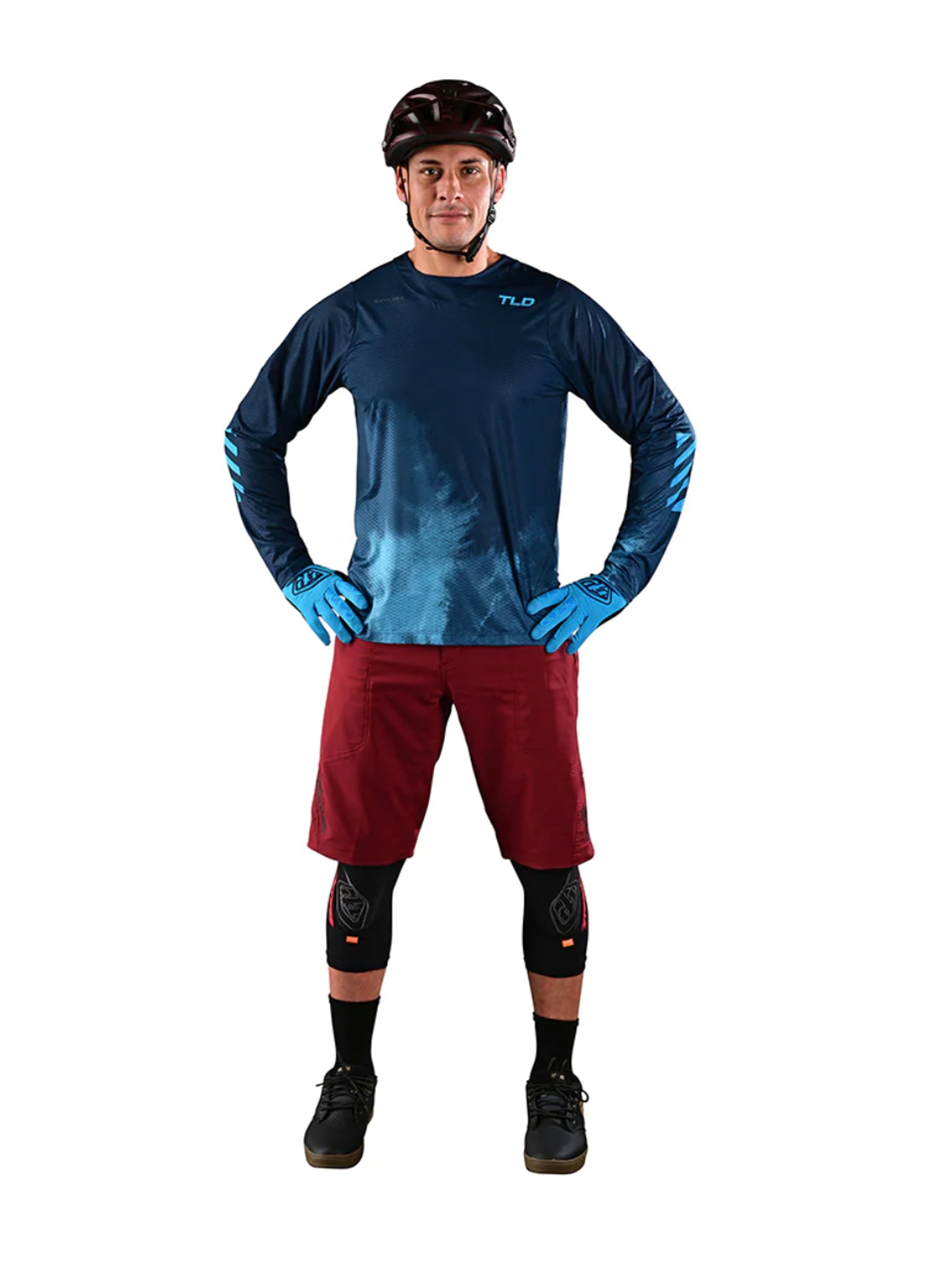 Troy Lee Designs Polera de Bicicleta Skyline Air Ls Fades Azul - Rideshop
