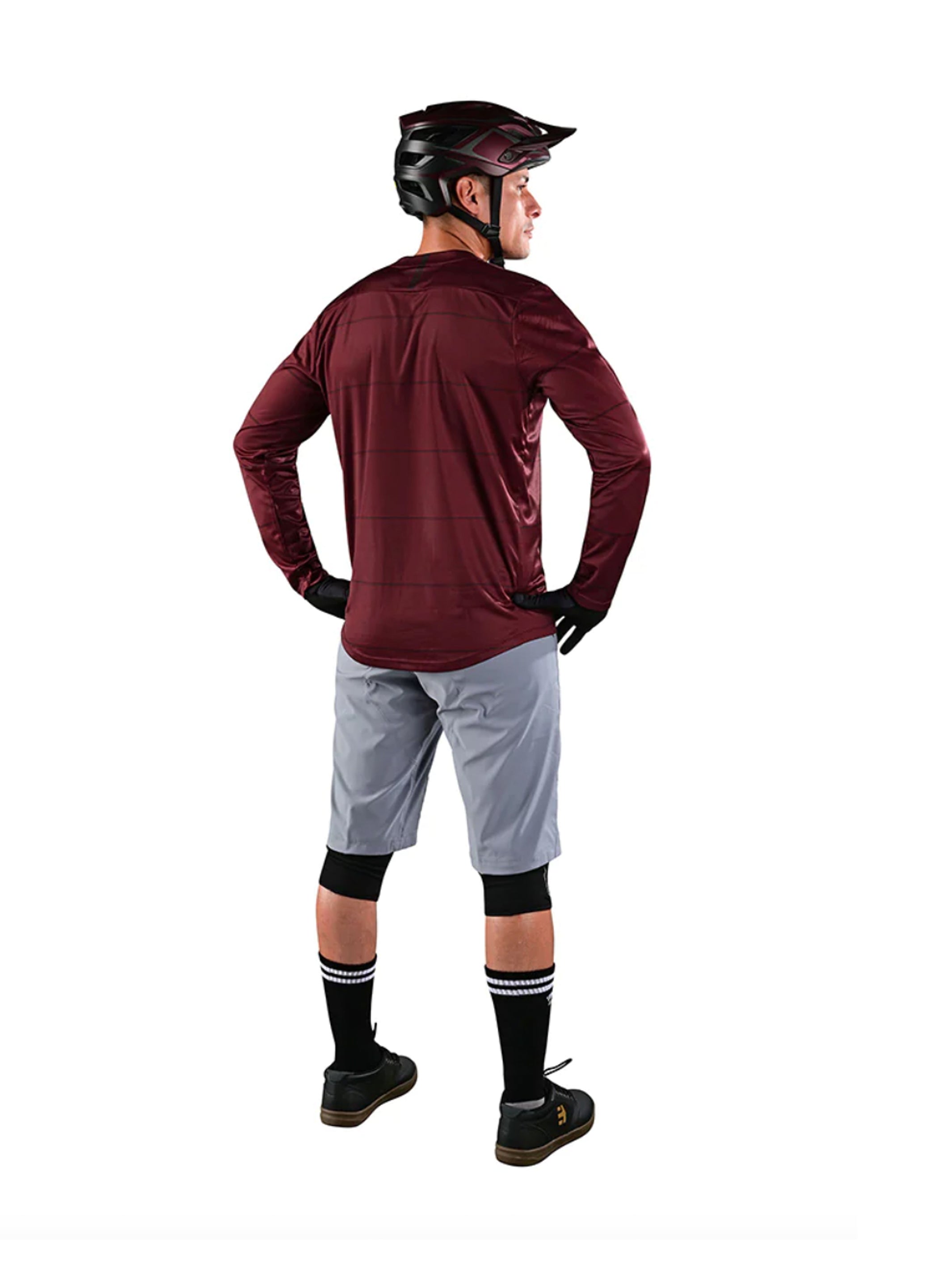 Troy Lee Designs Polera De Bicicleta Flowline LS Revert Burdeo - Rideshop