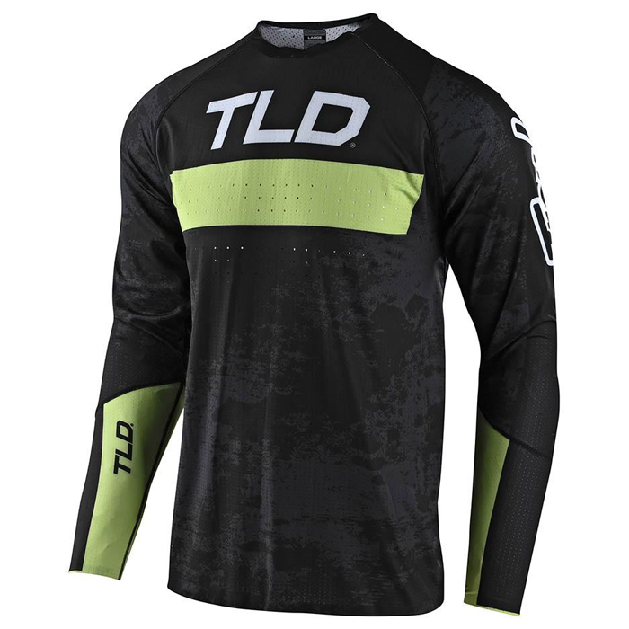 Polera de Bicicleta Sprint Ultra Grime Negro/Verde Troy Lee Designs - Rideshop