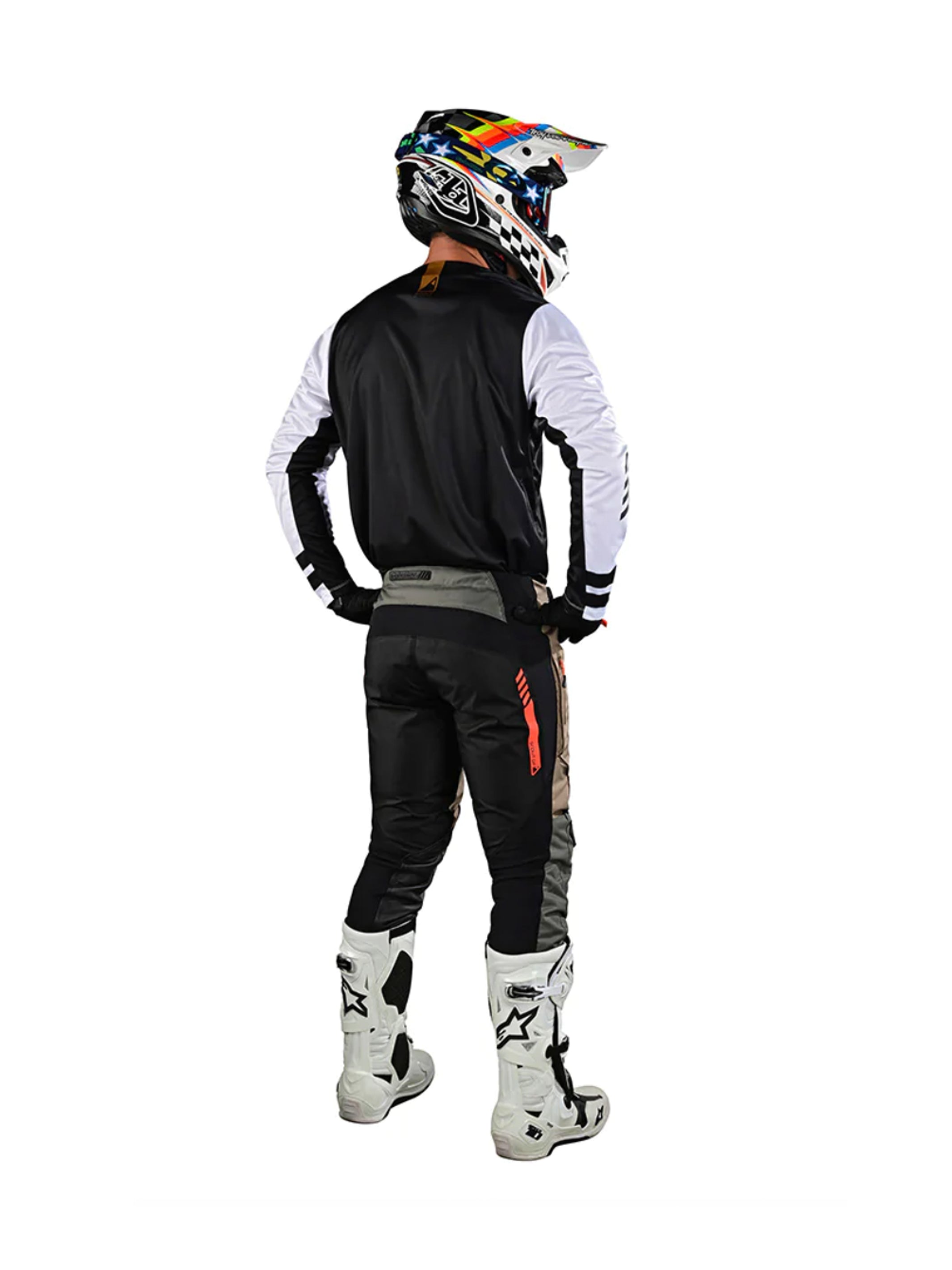Troy Lee Designs Polera de Moto Scout Gp Ride On Negro / Blanco - Rideshop