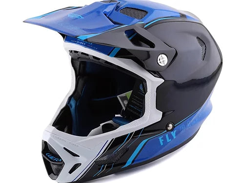 Casco de Bicicleta WERX-R Carbon Azul/Negro Fly Racing - Rideshop