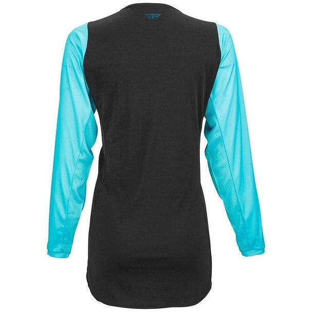 Fly Racing Women'S Lite Jersey Black/Aqua - Rideshop