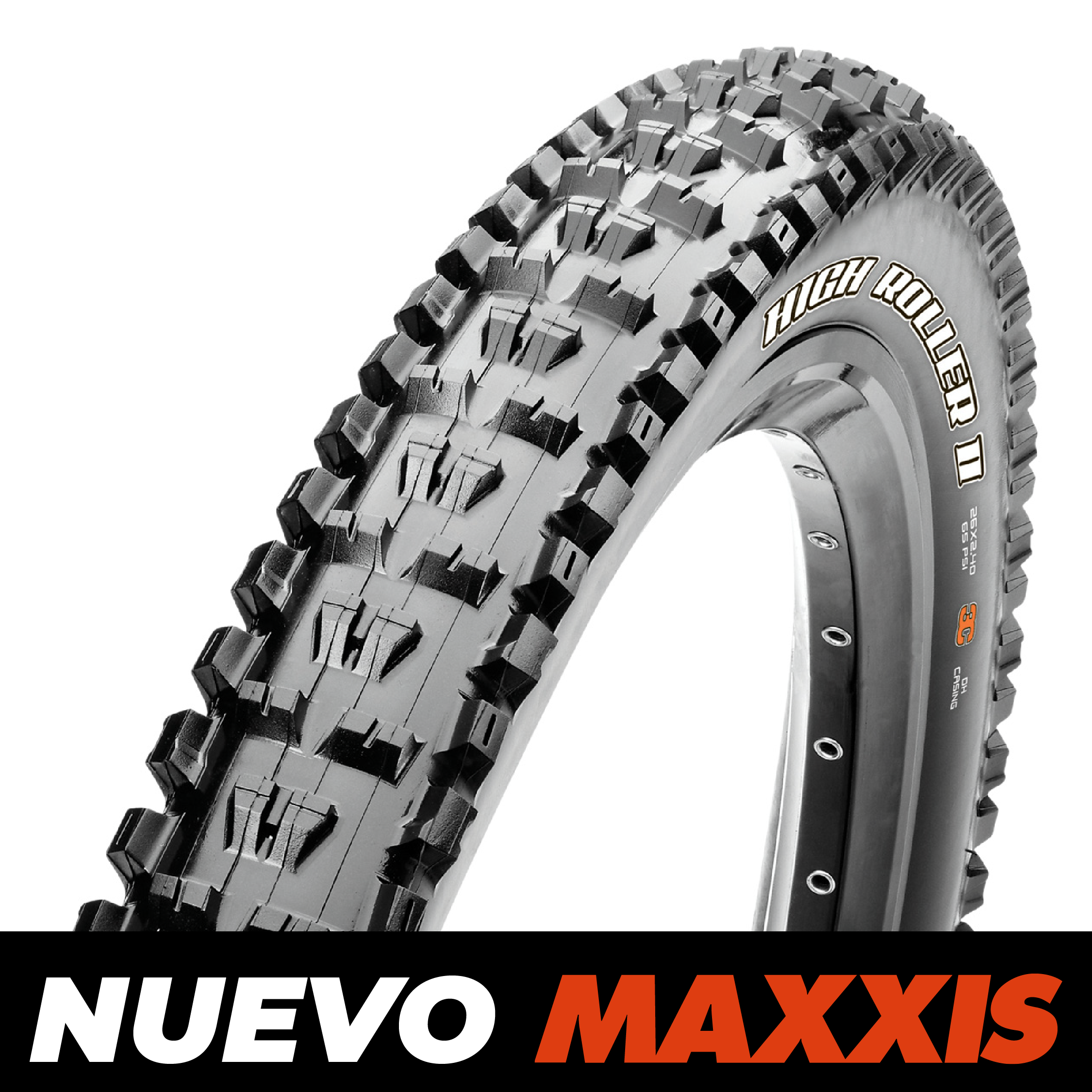 Neumático Bicicleta Maxxis High Roller II Kevlar 29×2.50 3CT/EXO/TR - Rideshop