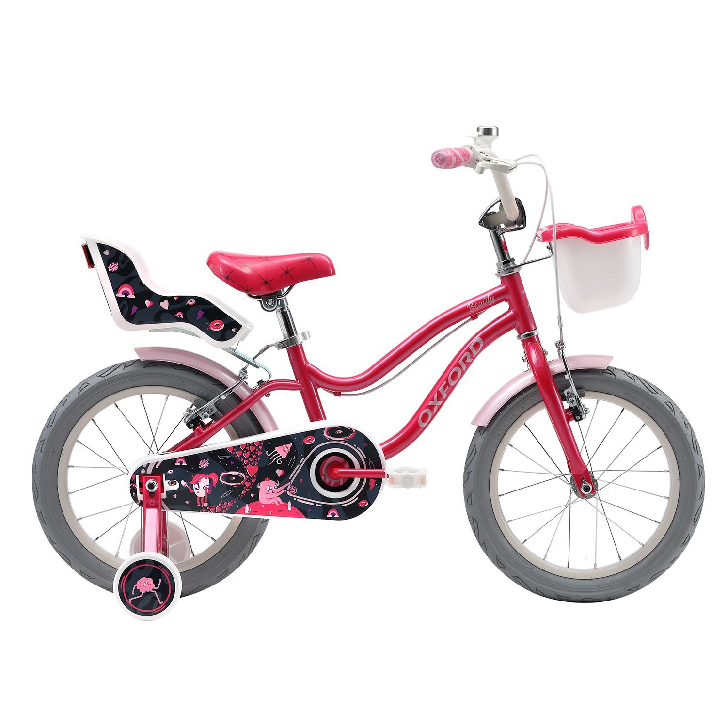 Oxford Bicicleta Infantil Beauty Aro 16 Fucsia/Negro - Rideshop