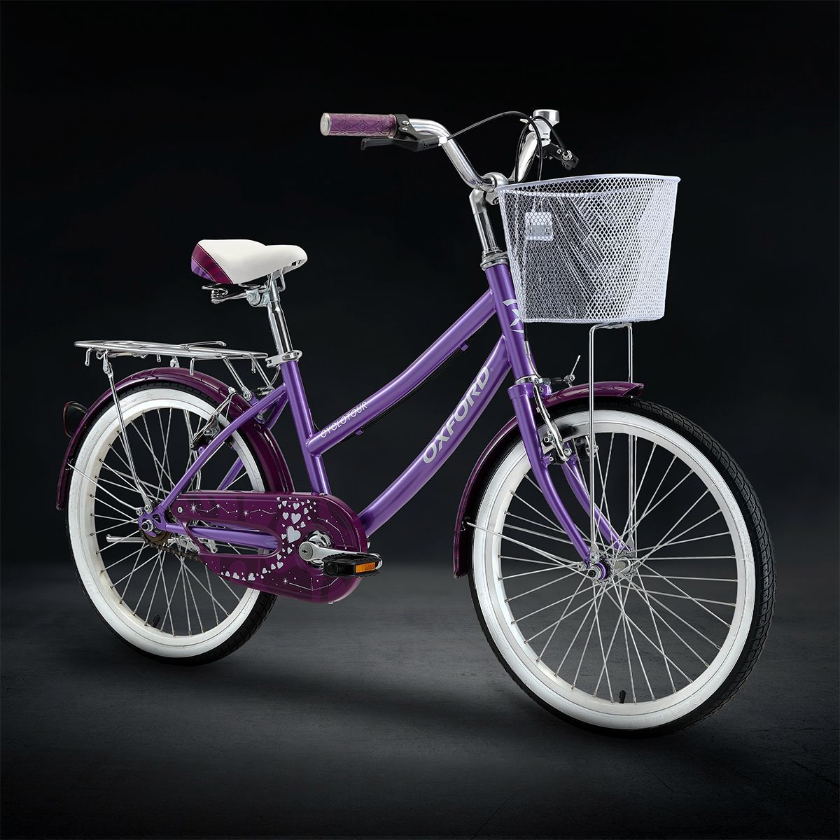 Oxford Bicicleta Infantil Cyclotour Aro 20 Morado/Blanco - Rideshop
