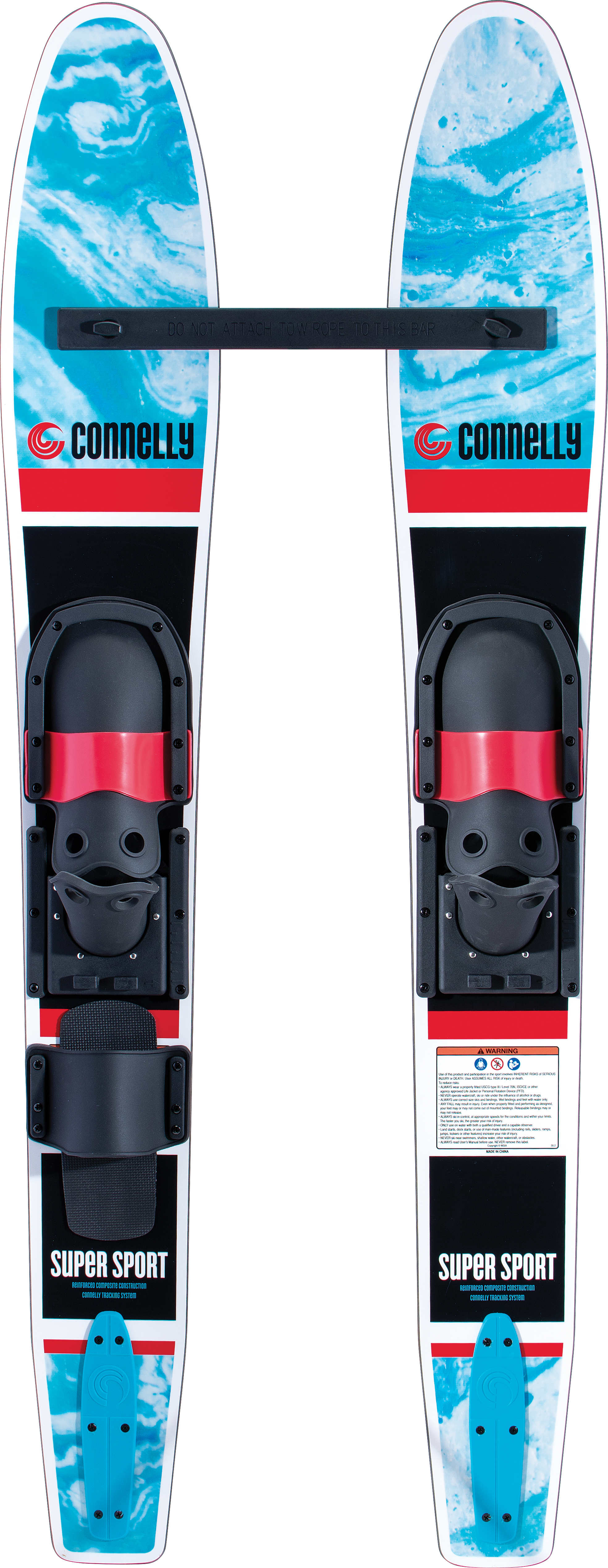Connelly Par Ski Acuático Super Sport 55" con Fijaciones Jr Ajustable-Rideshop