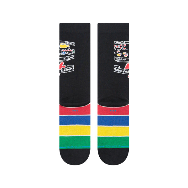Stance Calcetines Unisex Food Groups Black - Rideshop