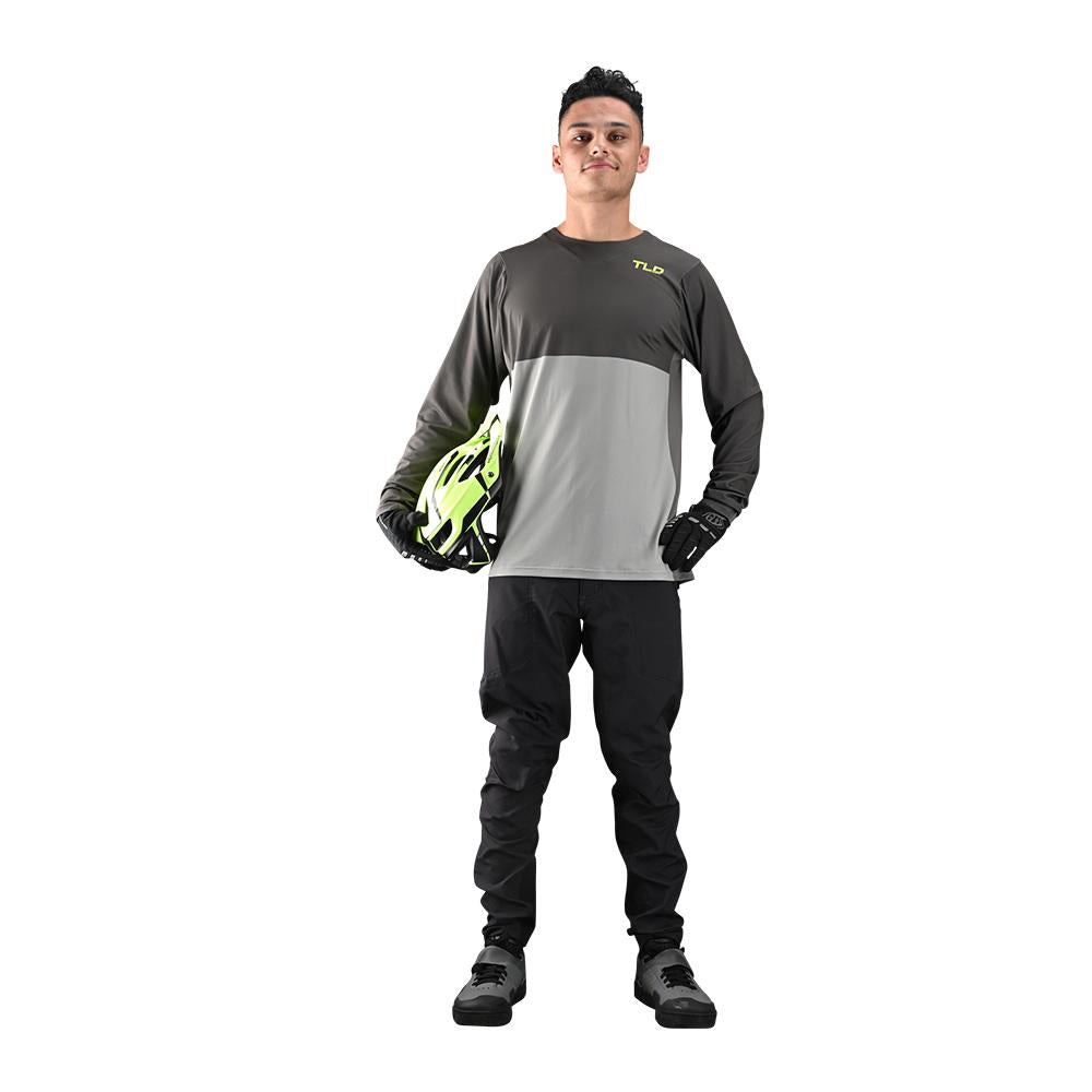 Polera de Bicicleta Skyline Chill Ls Gris / Verde Troy Lee Designs - Rideshop