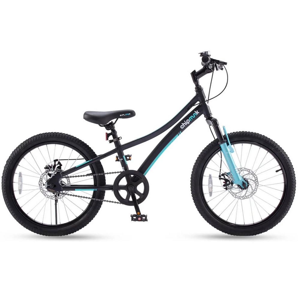 Royal Baby Bicicleta Chipmunk Niño 20 Explorer Disc Negra - Rideshop