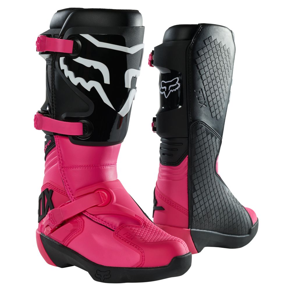 FOX Botas Moto Mujer Comp Rosado