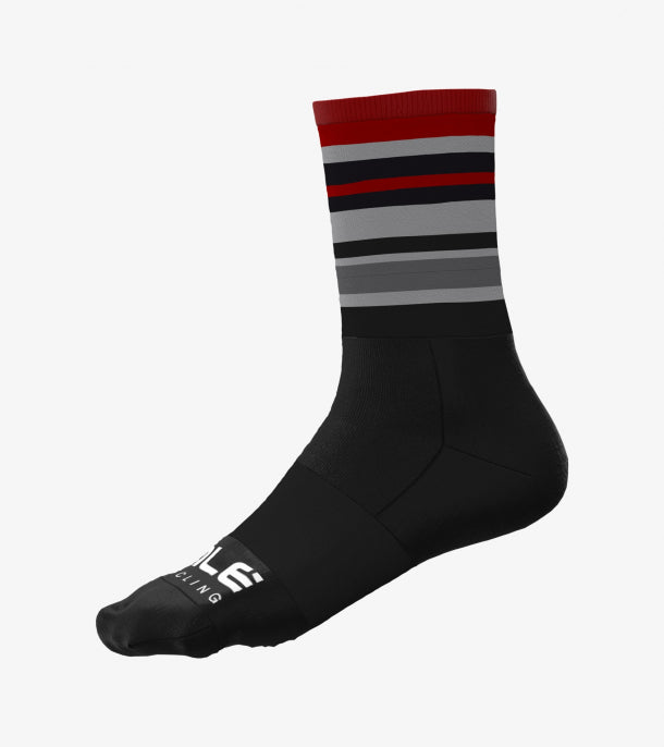 Ale Calcetín Stripes 16Cm Burdeo 2021 - Rideshop