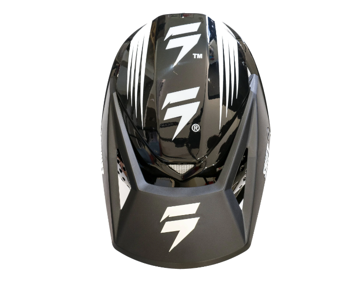 Casco Moto Niño White Label Bliss Negro/Blanco Shift. - Rideshop