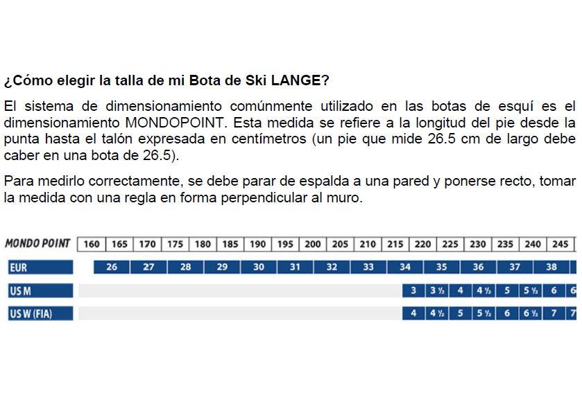 Lange Botas Ski RSJ Niños 60 Negro - Rideshop
