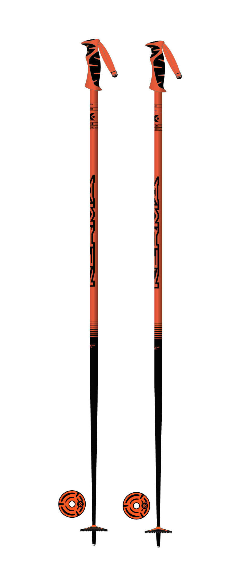Kerma Bastones de Ski Vector Box Orange - Rideshop
