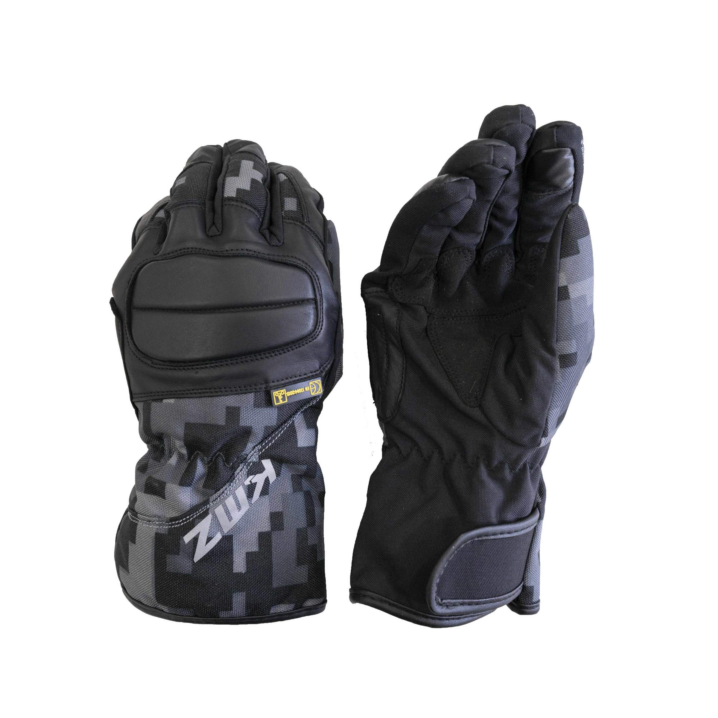 Guantes Moto Iran Negro/Gris Camo KMZ - Rideshop