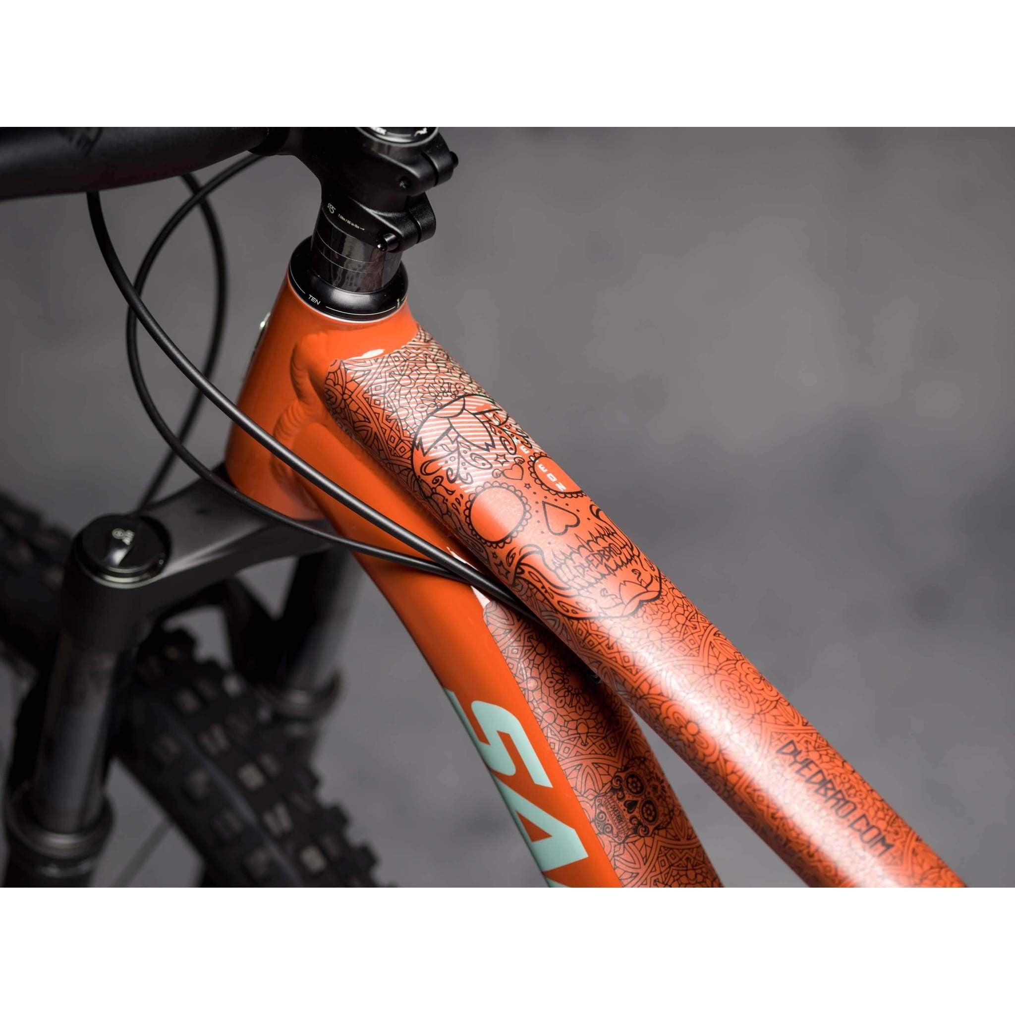Protector Cuadro Bicicleta Pro Full Día De Muertos Negro DyedBro - Rideshop