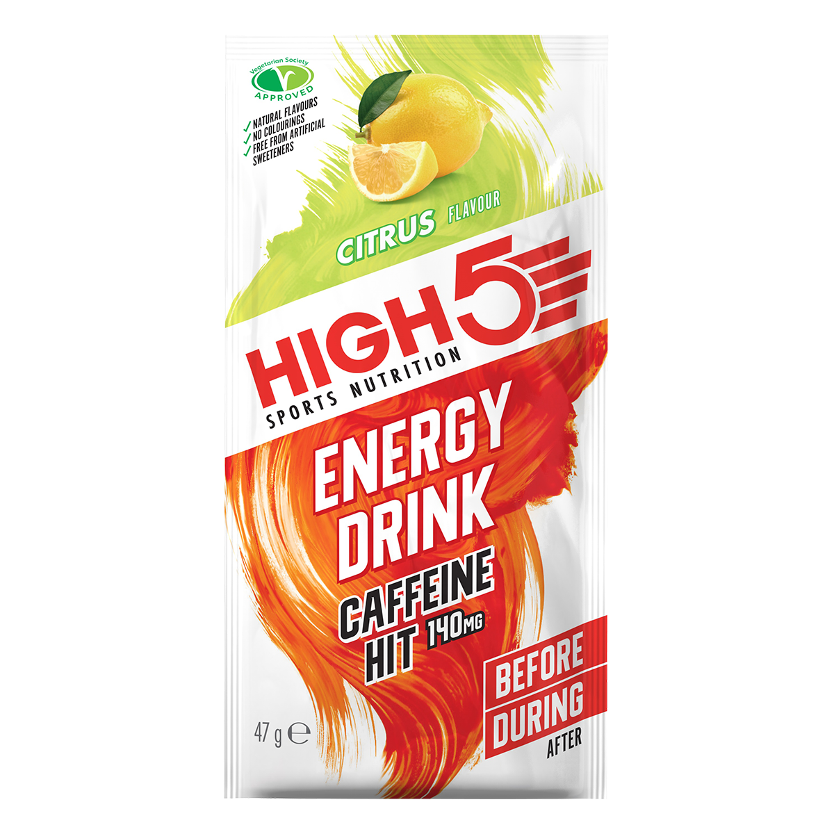 High 5 Hidratantes Energy Caffeine Hit (Sachets) Citrus - Rideshop