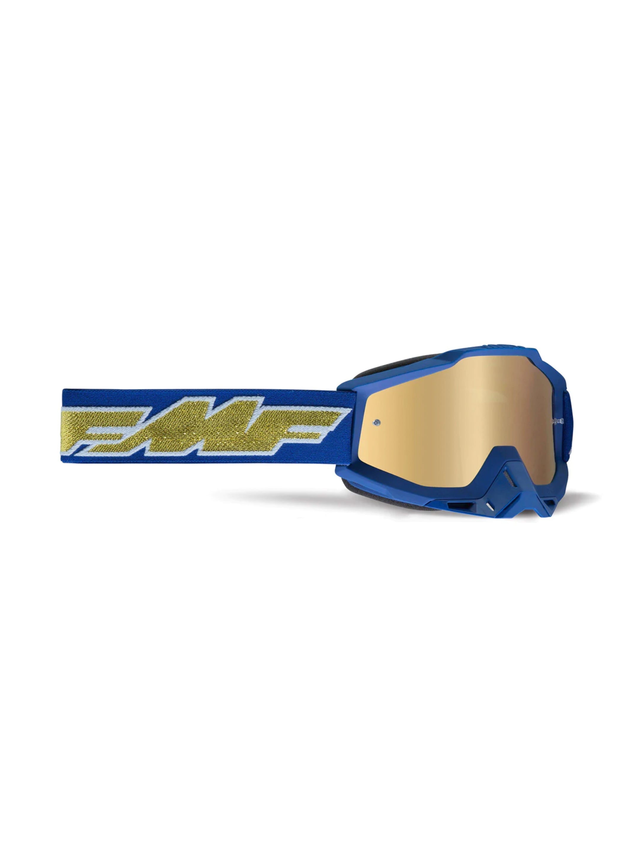 FMF Antiparra PowerBomb Rocket Azul Dorado Mica Mirror Dorada - Rideshop