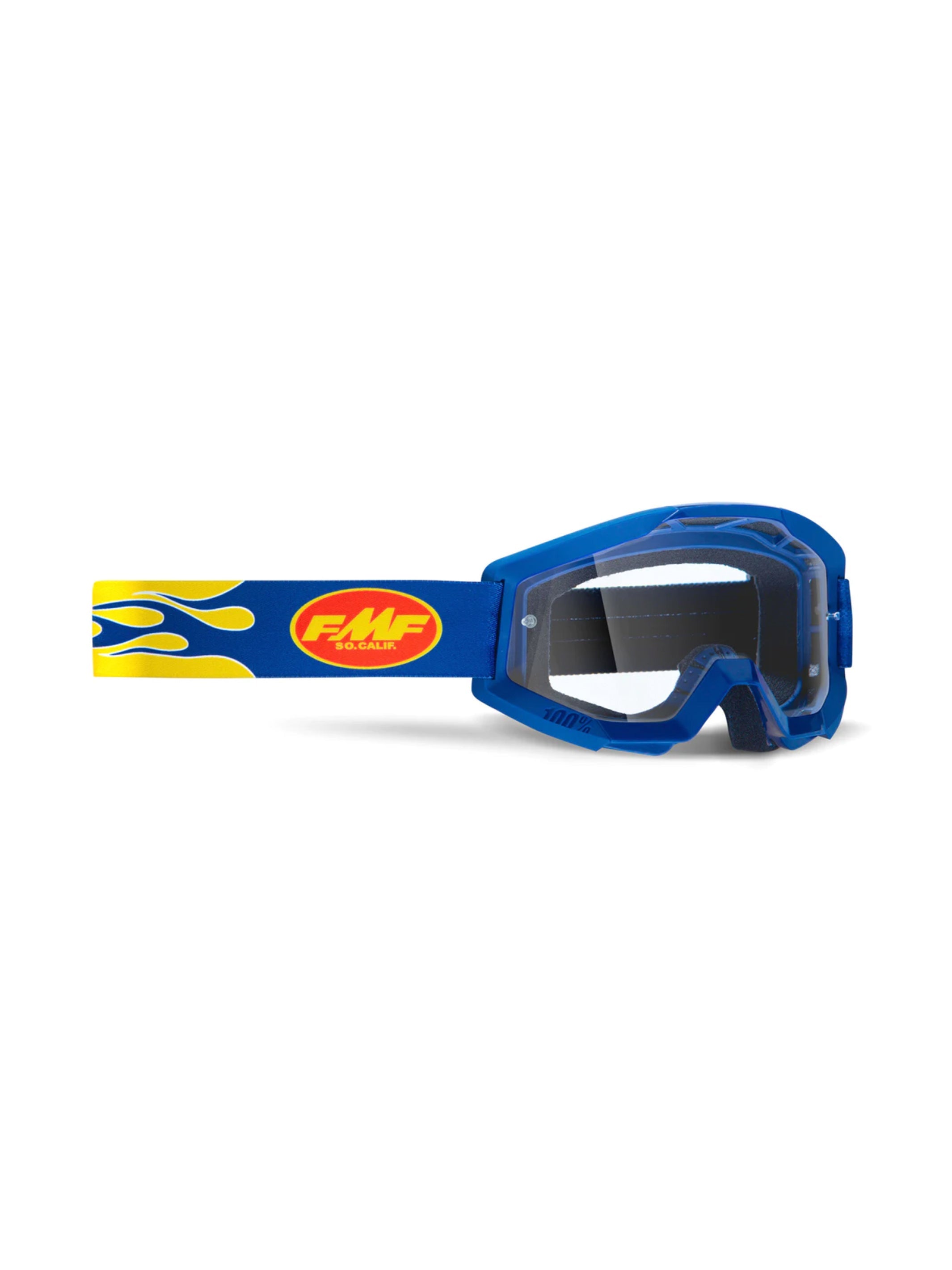 FMF Antiparra PowerCore Core Llamas Azul Mica Transparente - Rideshop
