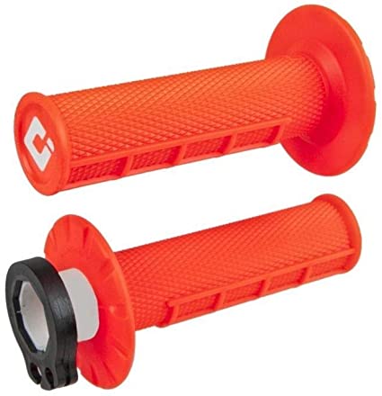 Puños V2 Half-Waffle Mx Lock-On Flo Orange Odi Grips - Rideshop