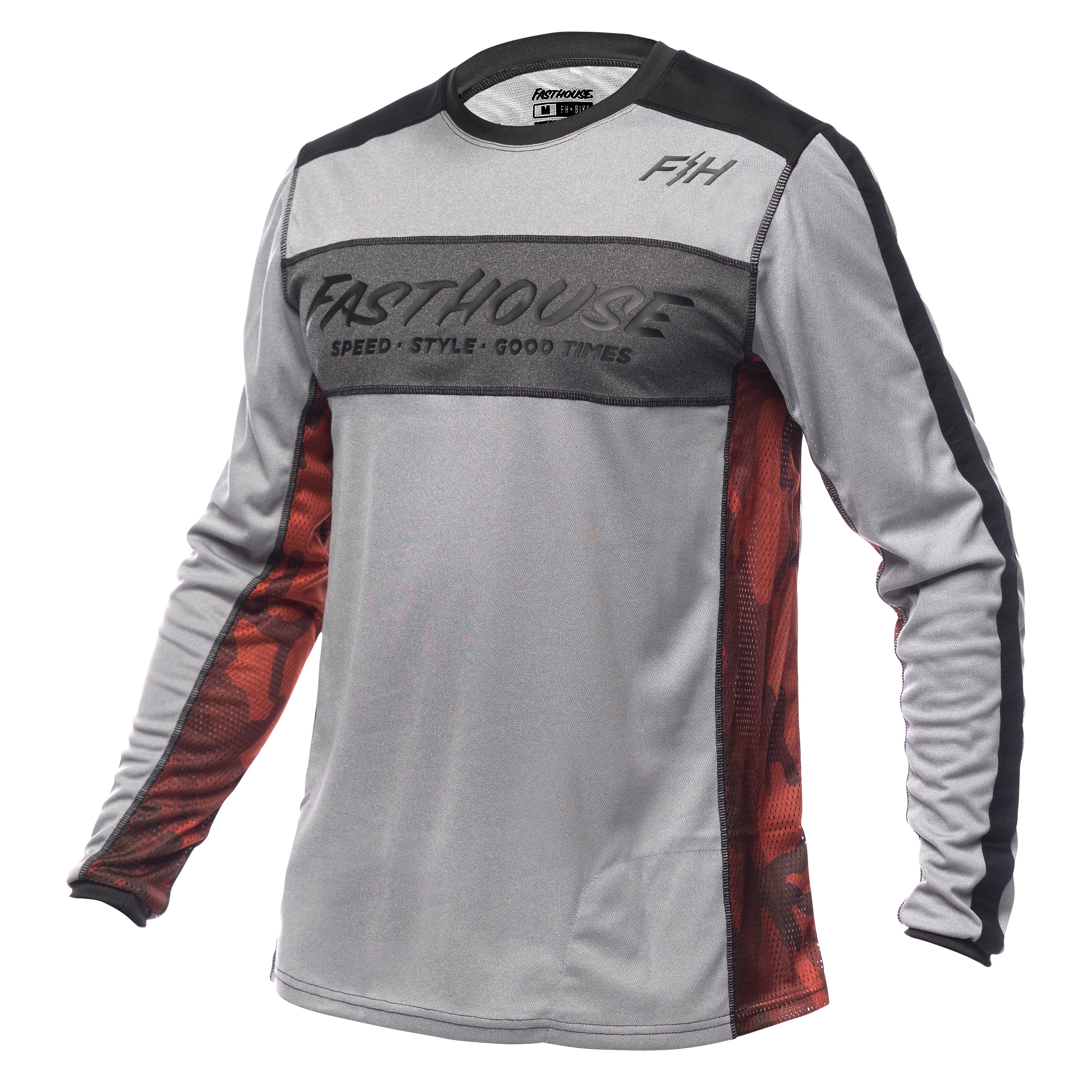 FastHouse Jersey Classic Acadia LS Heather Gray - Rideshop