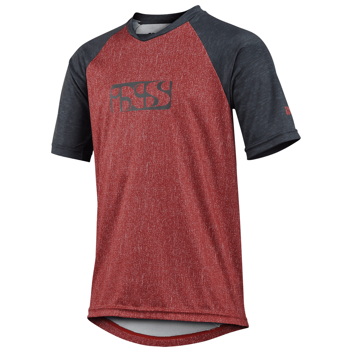 Polera de Bicicleta Flow Night Red Negro Niños IXS - Rideshop