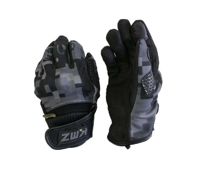 Guantes Moto Cairo Camo Negro KMZ - Rideshop