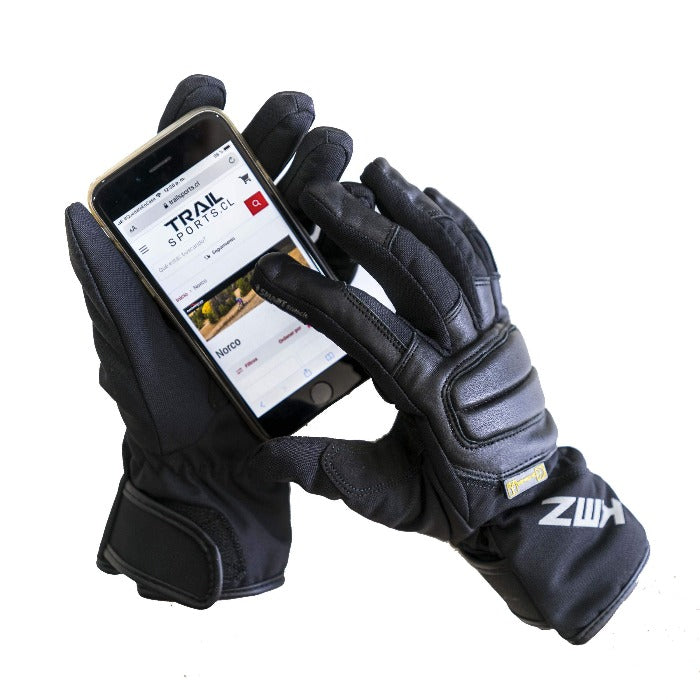 Guantes Moto Mujer Quena II Negro KMZ - Rideshop