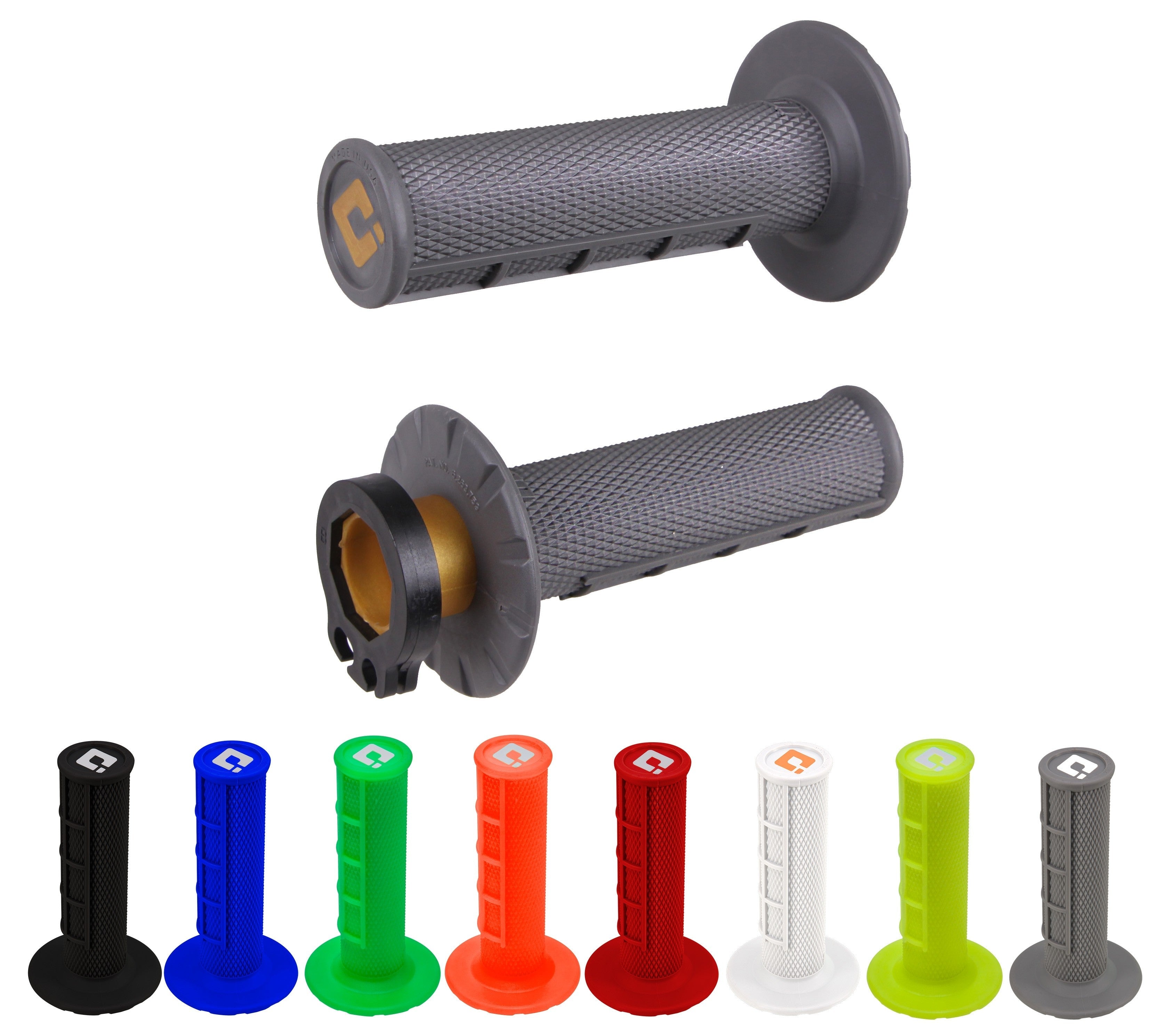 ODI Grips Puños V2 Half-Waffle Mx Lock-On - Rideshop