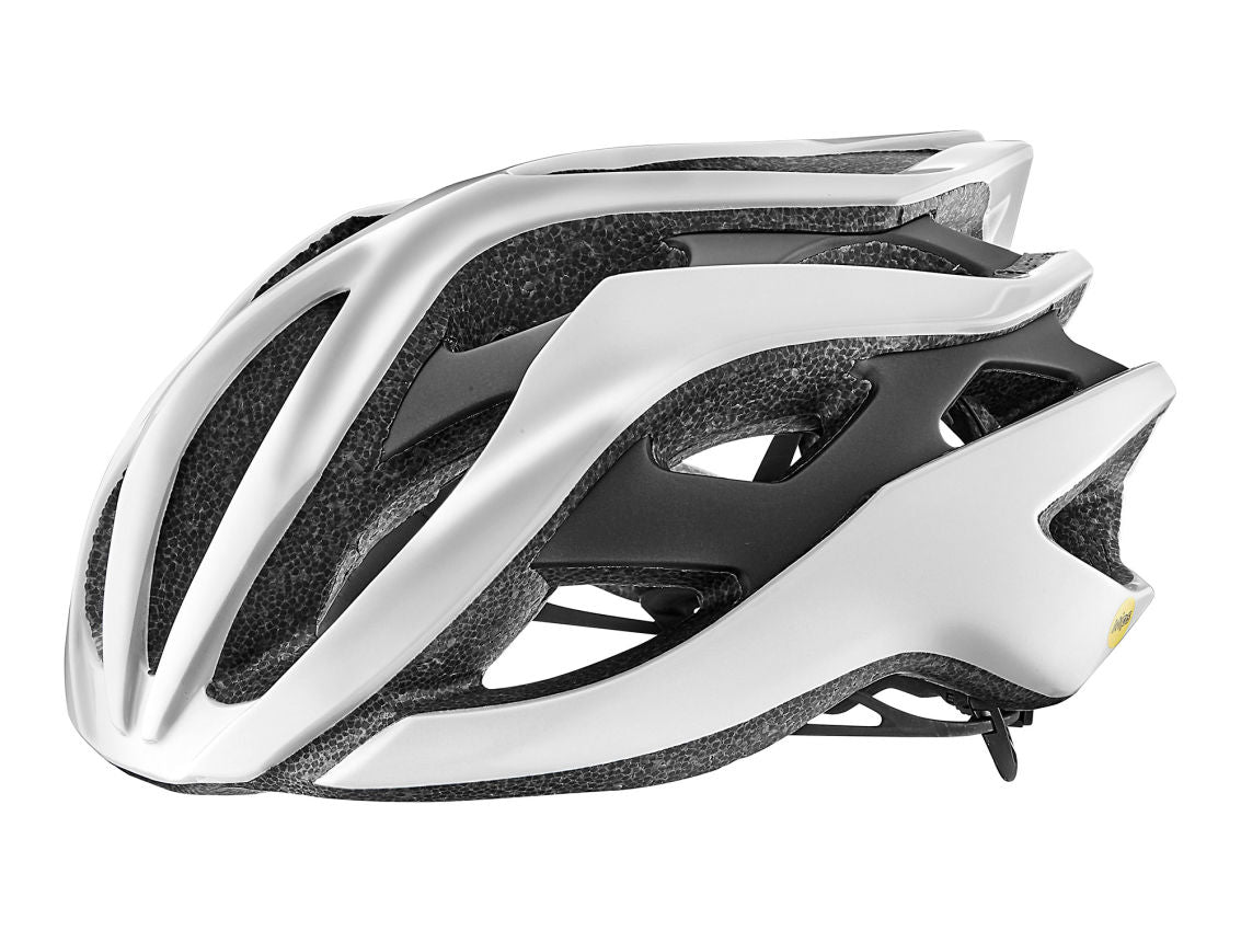 Giant Casco Rev Mips Gloss Metallic White/Matte Metallic Black - Rideshop