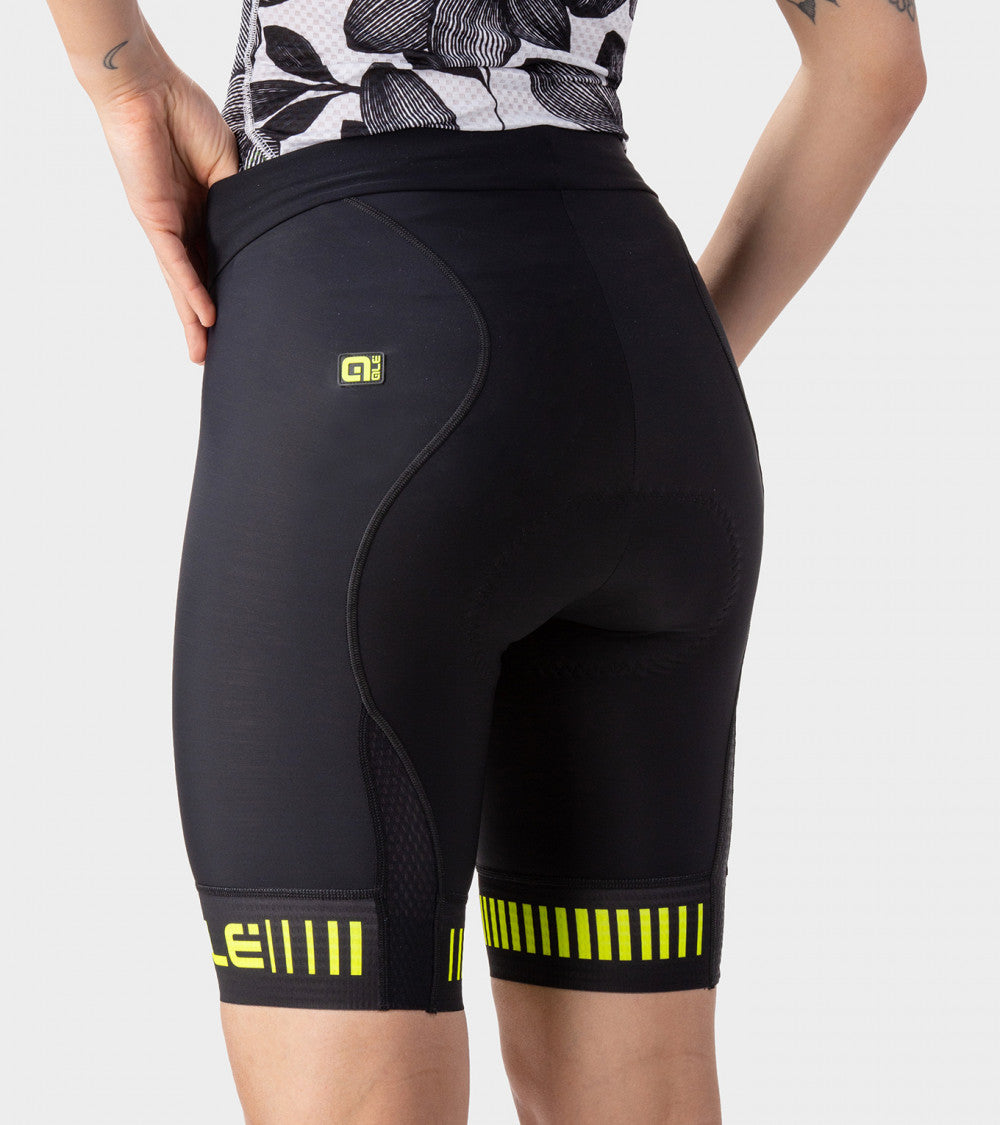 Ale Shorts Pr-R Strada Neg/Ama Fluor Mujer - Rideshop