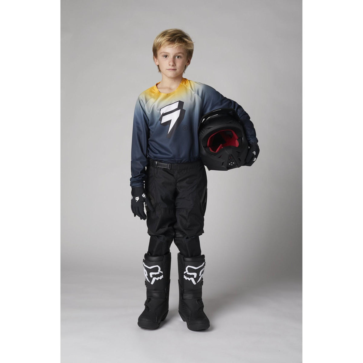 Pantalon Moto Niño Whit3 Label Blak Negro Shift - Rideshop