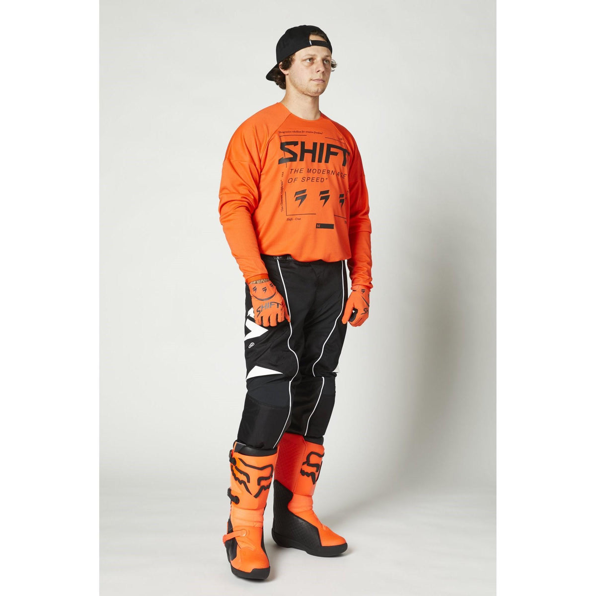 Pantalon Moto Whit3 Label Rokr Negro/Blanco Shift - Rideshop