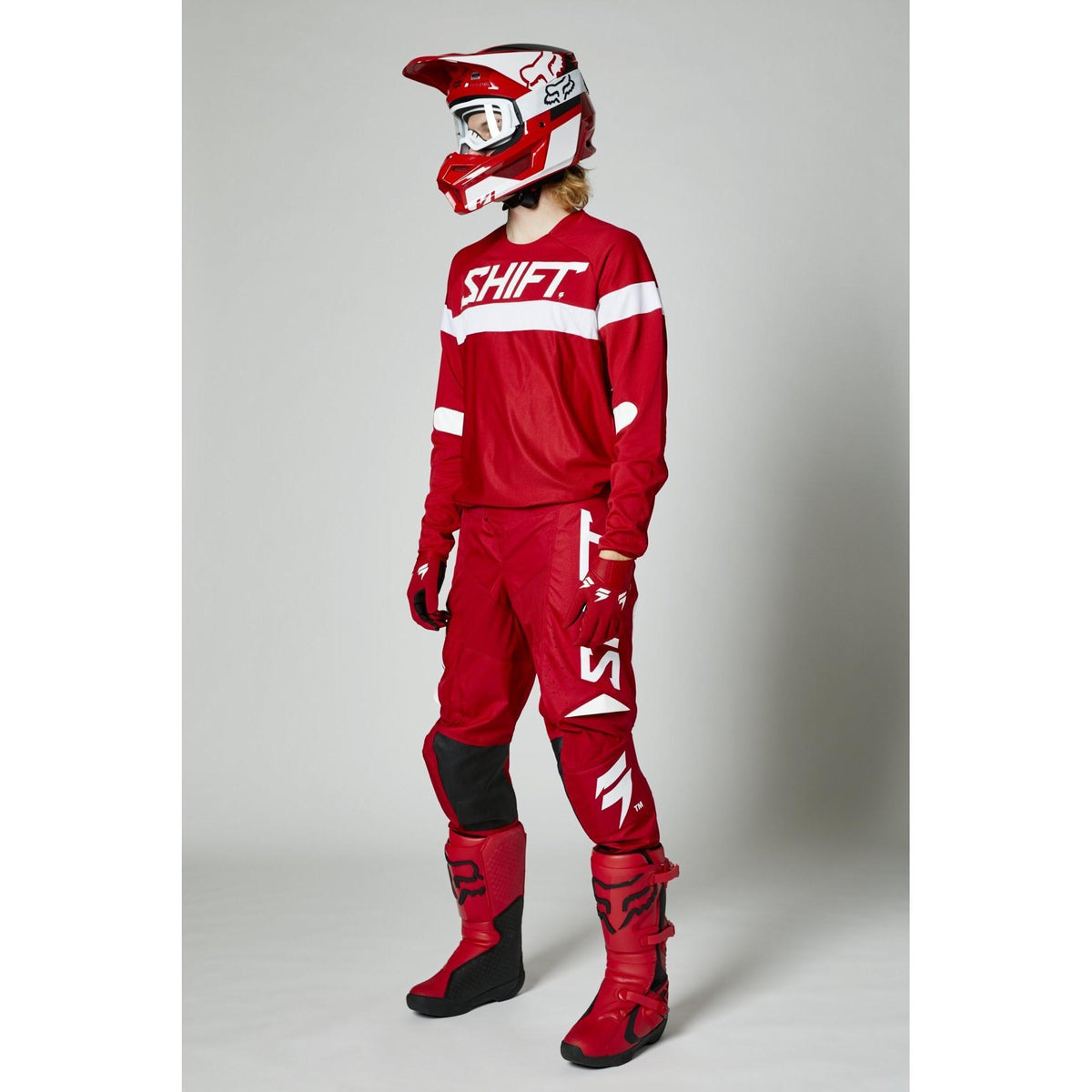 Polera Moto Whit3 Label Haut Rojo Shift - Rideshop