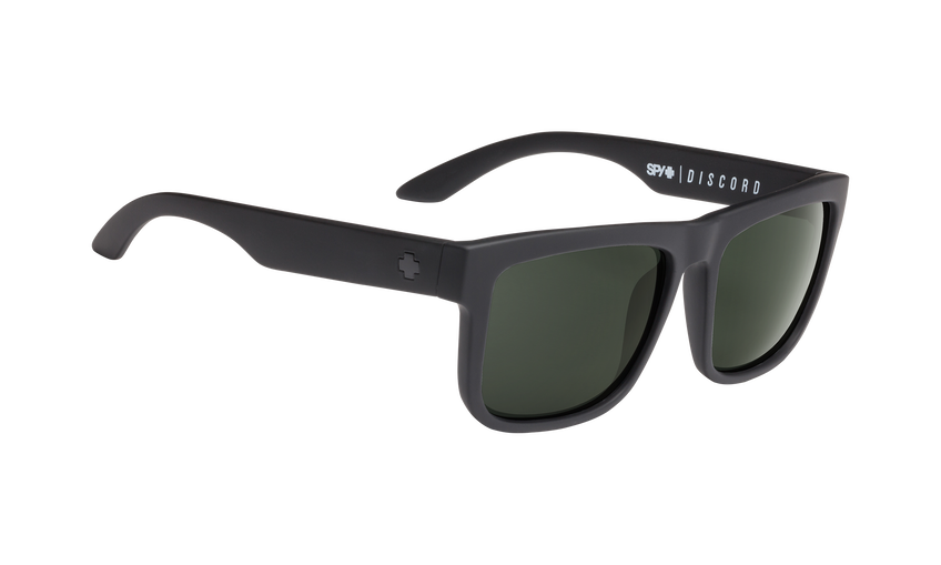 SPY+ Anteojos Discord Soft Matte Black Happy Gray Green - Rideshop