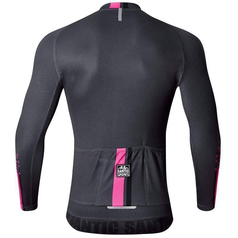 Tricota Manga Larga Ciclismo Gris Santic - Rideshop