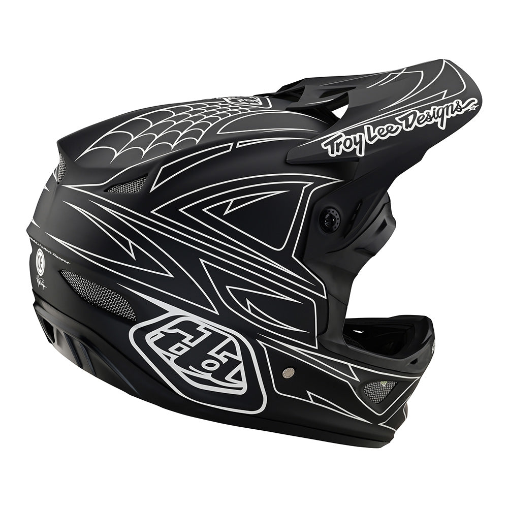 Troy Lee Designs Casco D3 Fiberlite SpiderStripe Negro - Rideshop